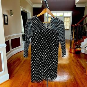 ZARA Black Dress with Gems Size Small